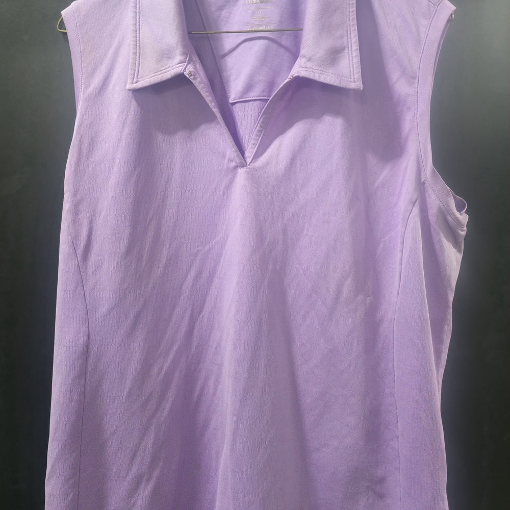 Lavender ADIDAS Sleeveless Women's Polo Top - XL